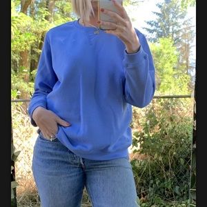 Crew neck sweatshirt light blue